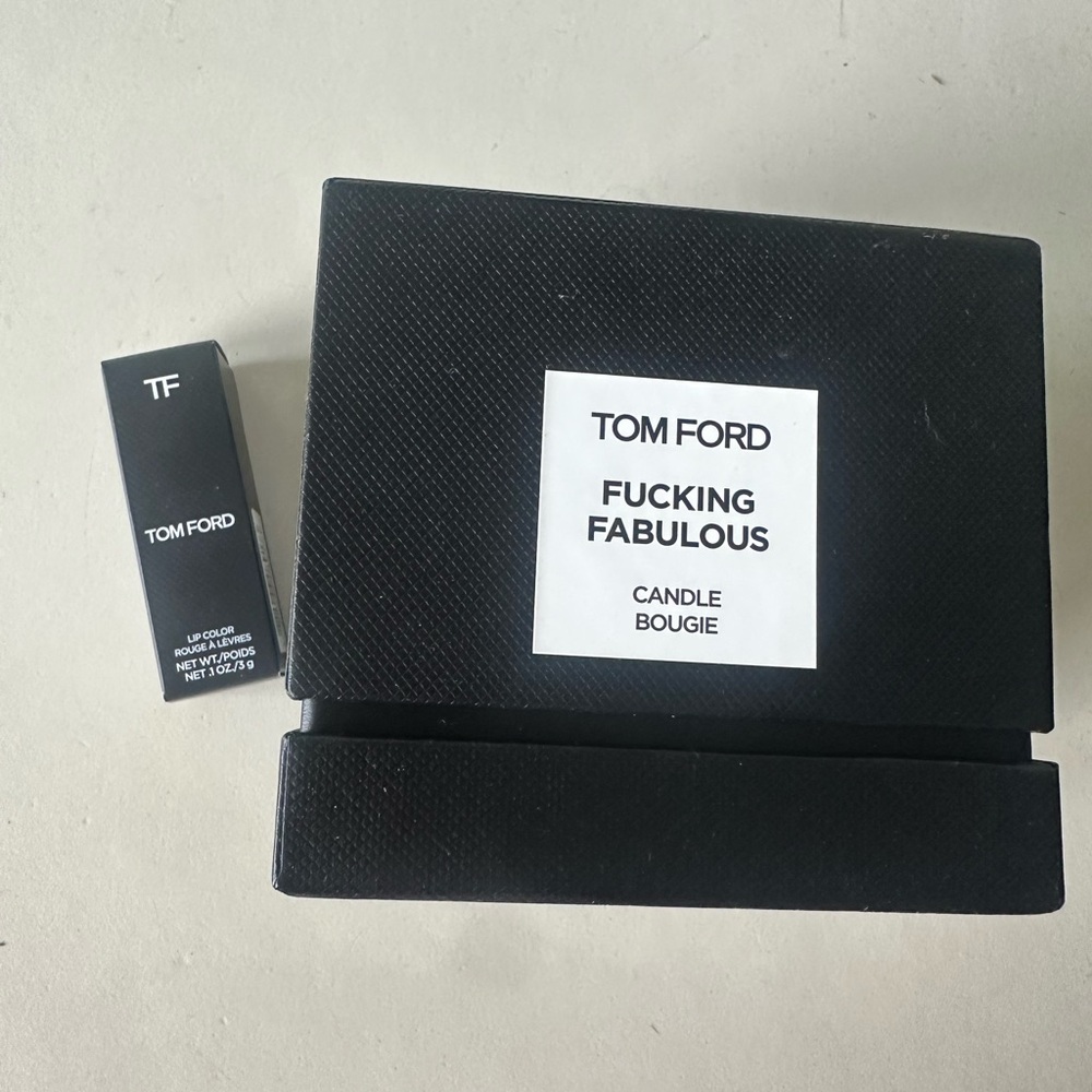 Tom Ford Candle and Lipstick